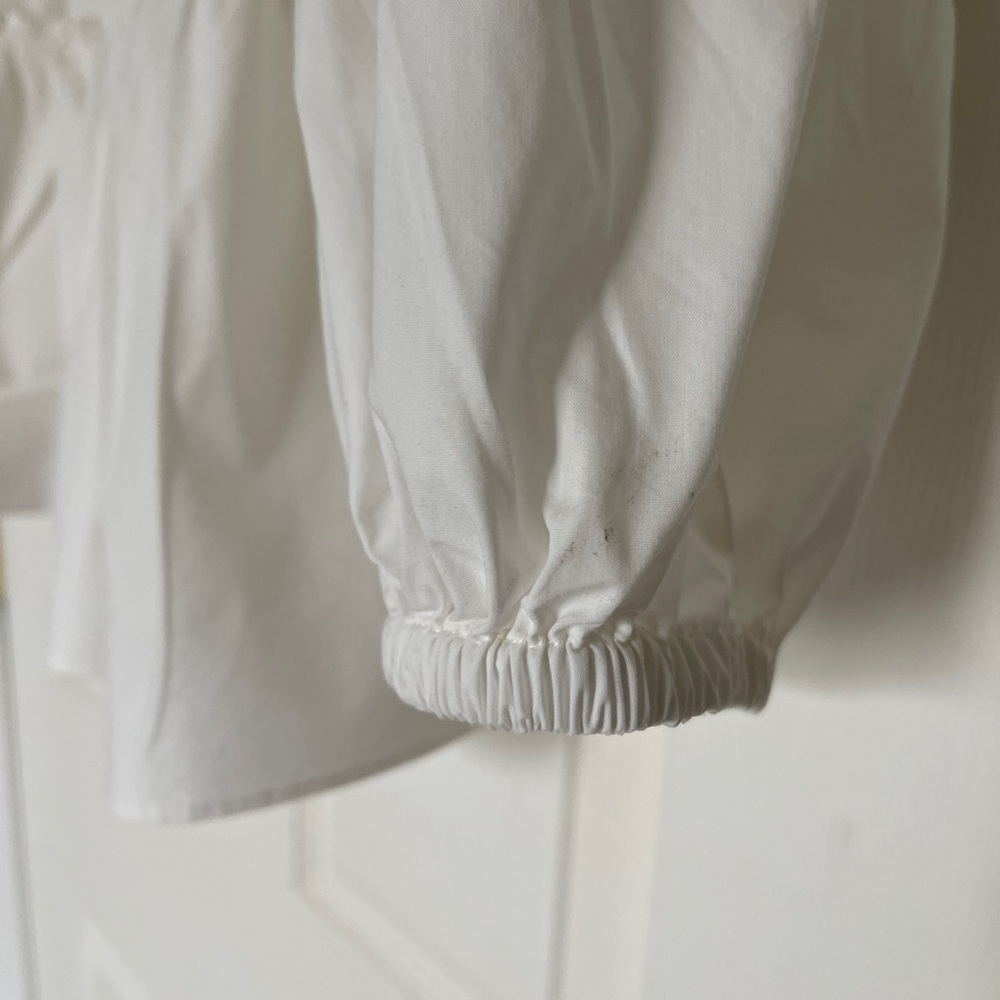 Marc New York by Andrew Marc White Ruffle Blouse – Romantic & Chic - Picture 7 of 7